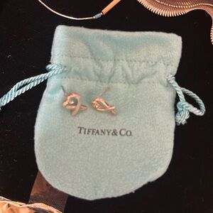 Authentic Tiffany & Co. Loving Heart earrings  - sterling silver